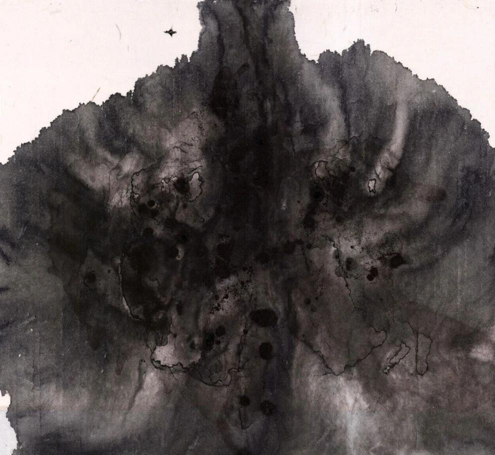 Sun Lijun's ink paintings won awards at the Louvre.